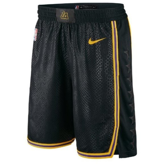 nike lakers shorts black